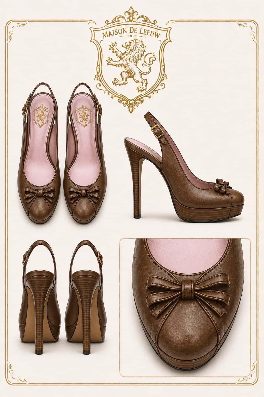 Café Noisette Platform Heel